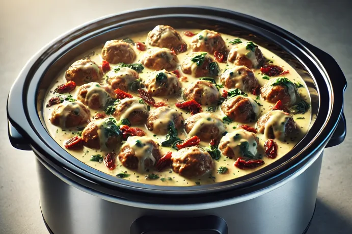SlowCookerTuscanChickenMeatball