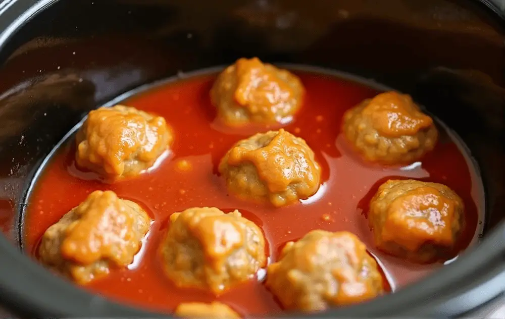 meatballs fall apart in the slow cooker