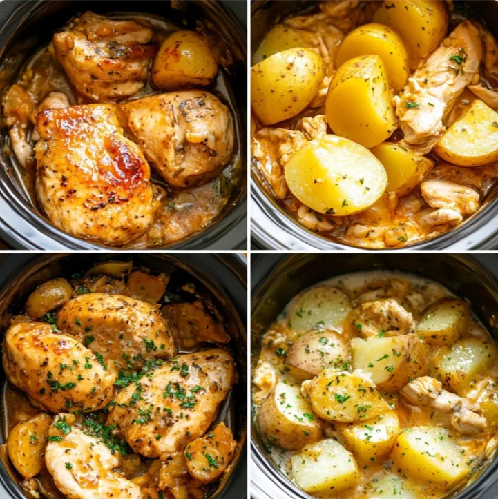 4 chicken potato crock pot dishes