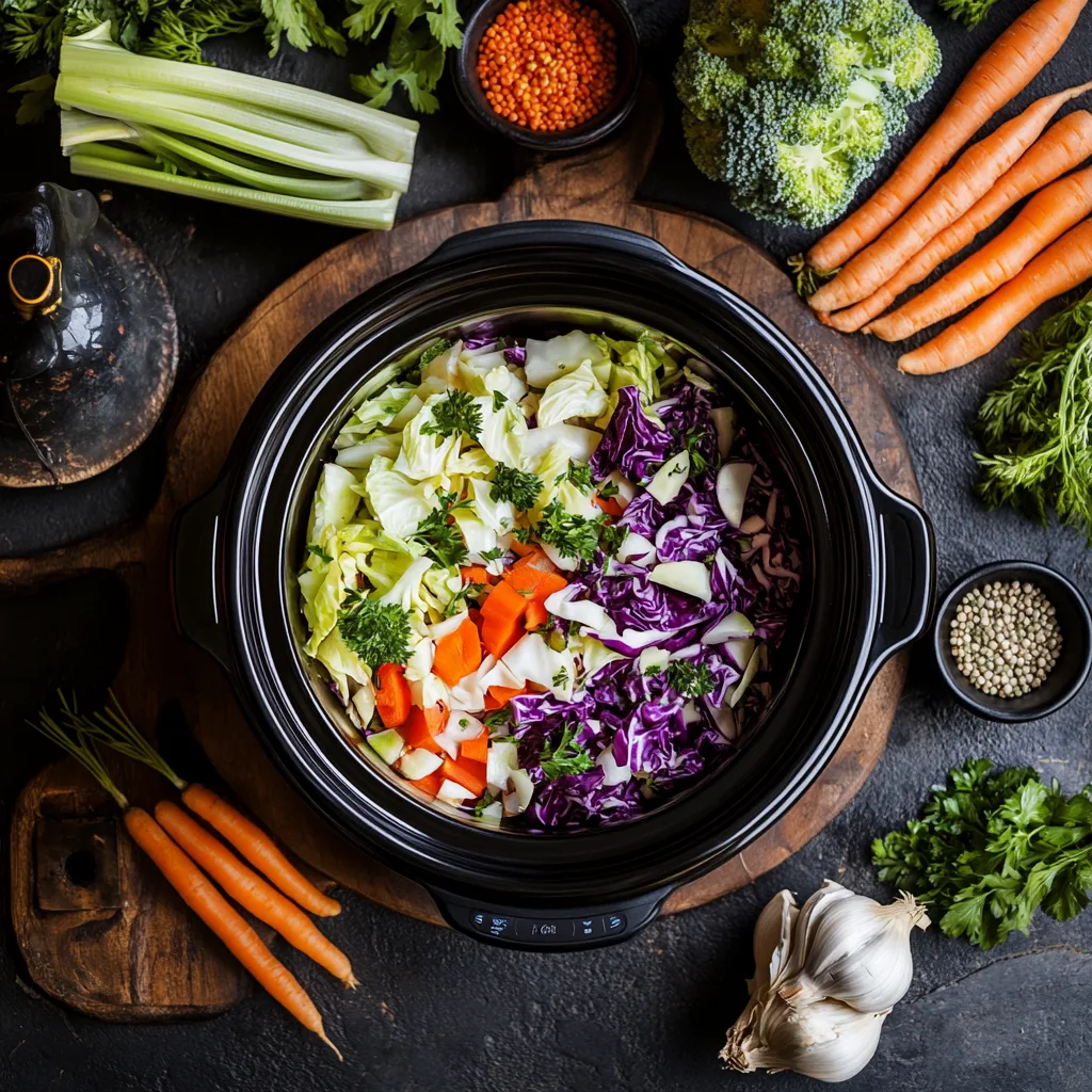 Featured Image of a Slow Cooker with Cabbage Dishes