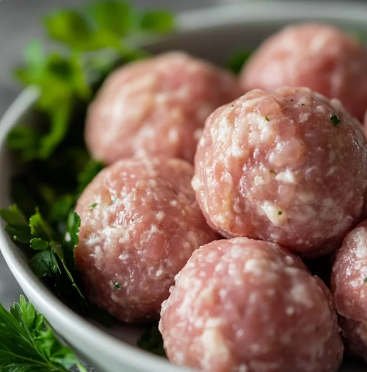 Shaping Salisbury Steak Meatballs