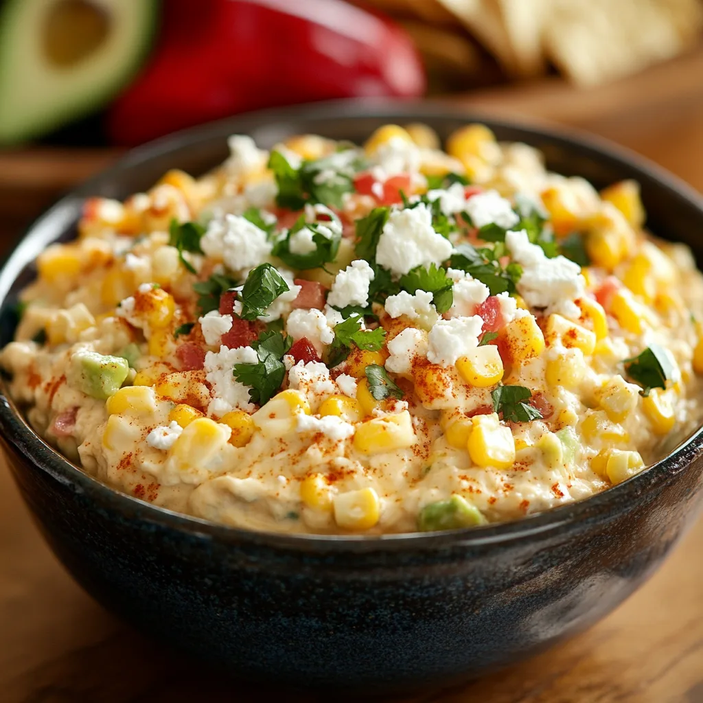 Mexican Street Corn Dip with Canned Corn