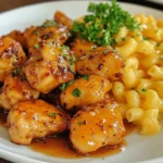 Sweet & Spicy Honey Pepper Chicken With Mac & Cheese