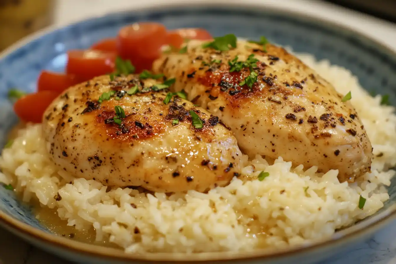Easy Slow Cooker Chicken With Rice
