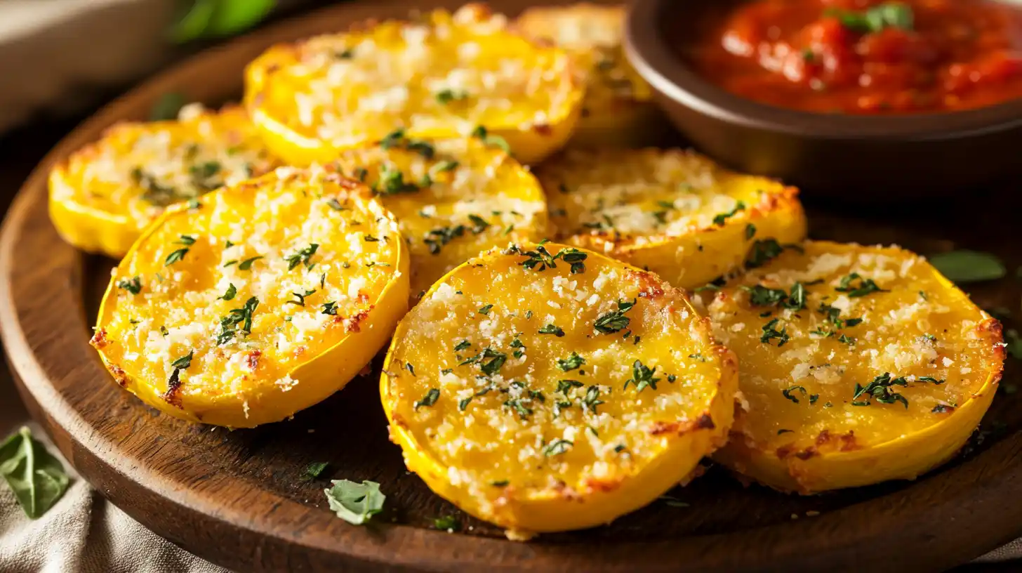 Cheesy Baked Squash Rounds – Crispy, Golden, & Irresistible!