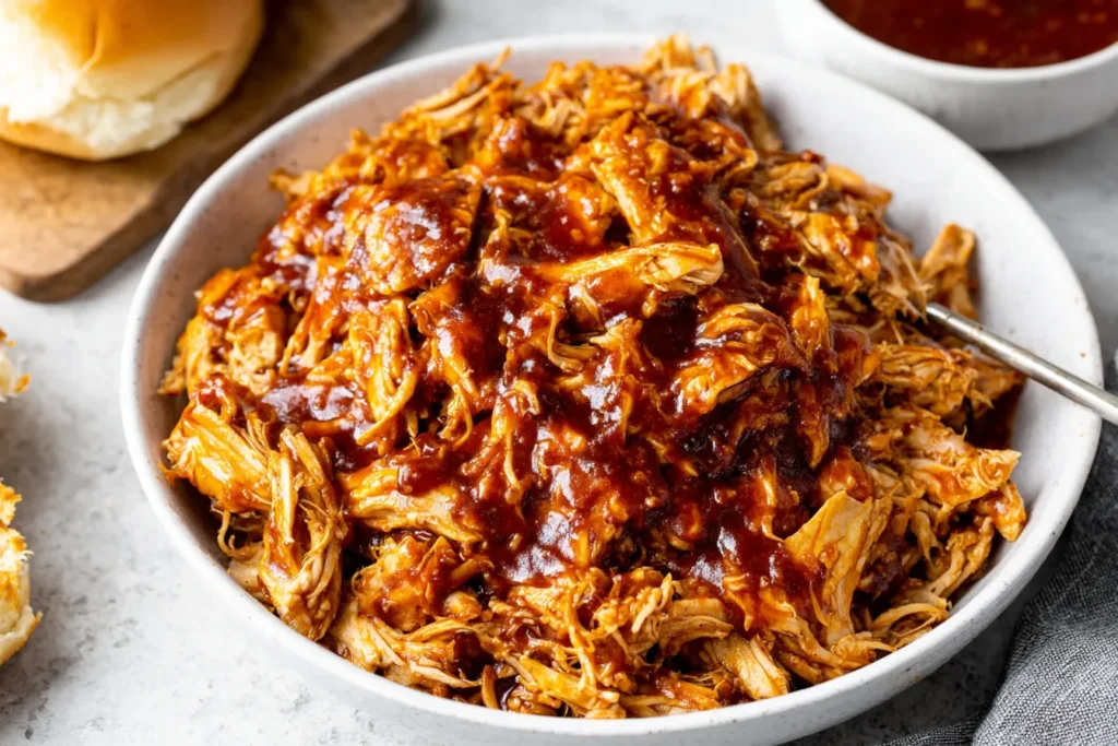 The Best Crockpot Recipes for Busy Weeknights with pulled BBQ chicken
