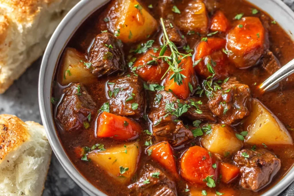 The Best Crockpot Recipes for Busy Weeknights showing hearty beef stew