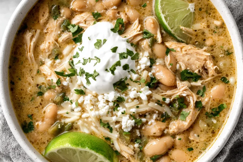 The Best Crockpot Recipes for Busy Weeknights with creamy white chicken chili and lime