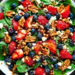 Strawberry Spinach Salad With Balsamic Glaze